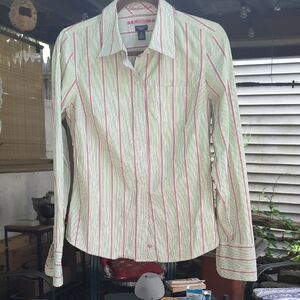 American Eagle Outfitters Striped Button Down Shirt